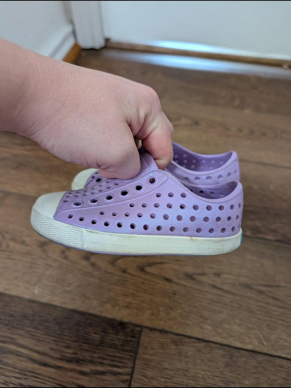 Native Jefferson Slip-On Kids Shoes in Lavender